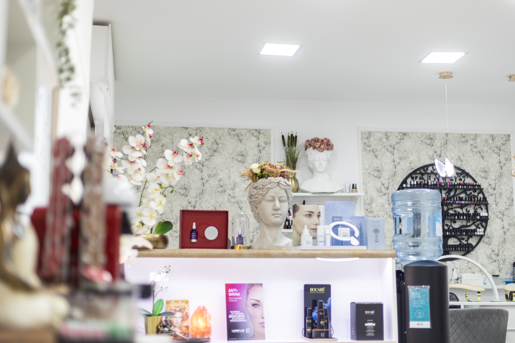 Zona de recepción de Esencia Estética